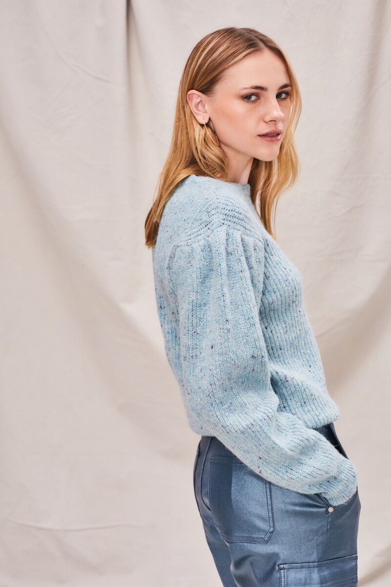 Sweater Lurex Turquesa