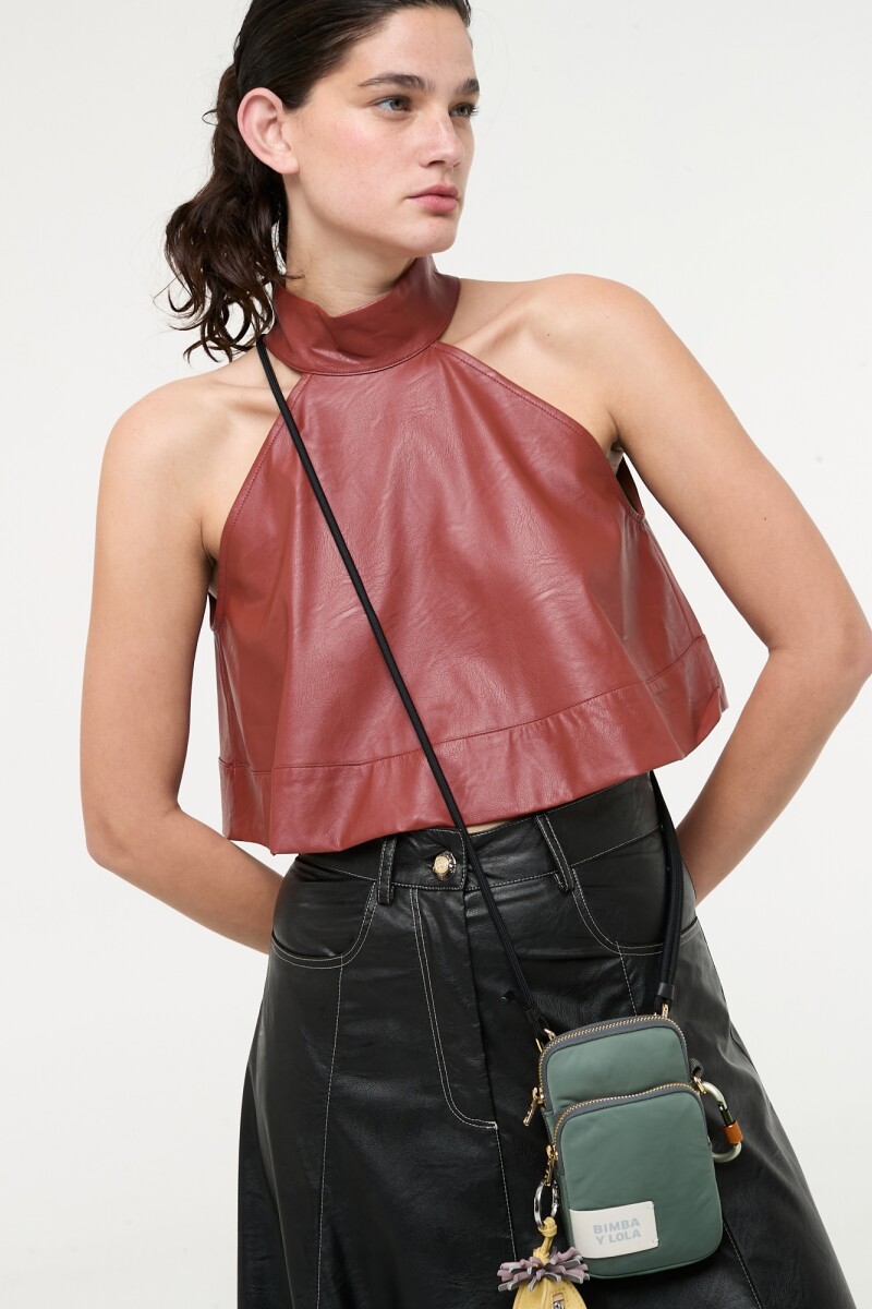 TOP HALTER Tabaco