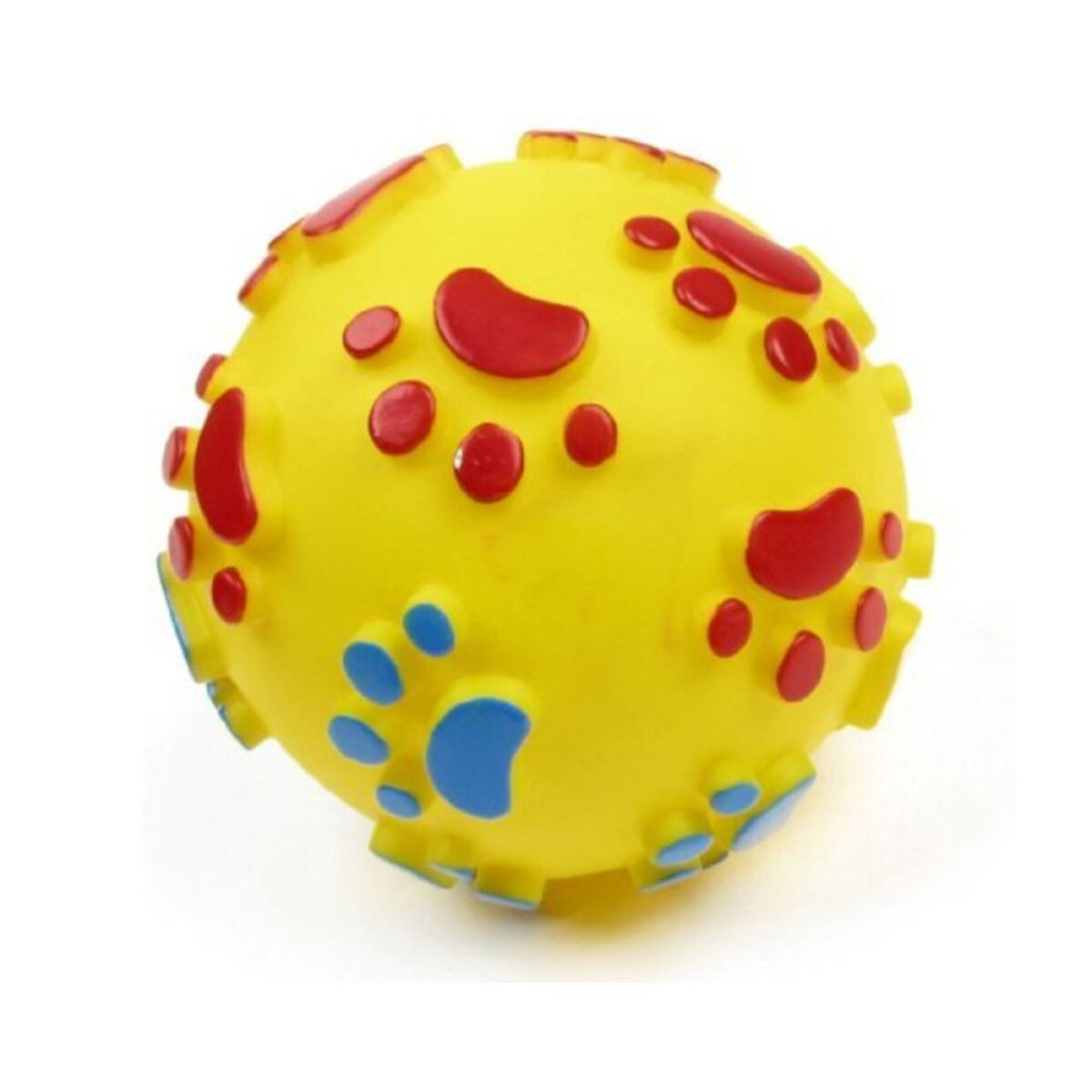 Pelota de latex huellitas chica 6 cm 