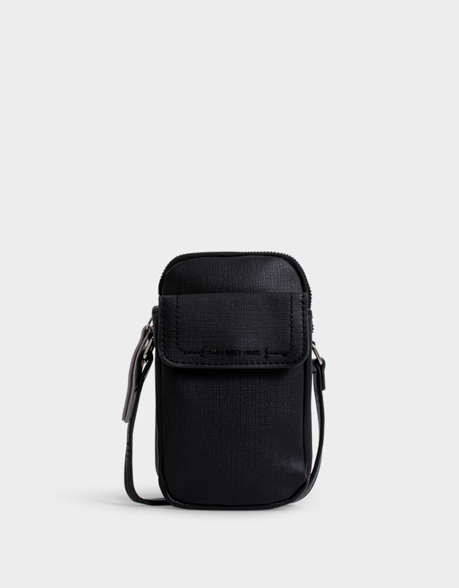 Pouch De Cuerina Con Solapa 
