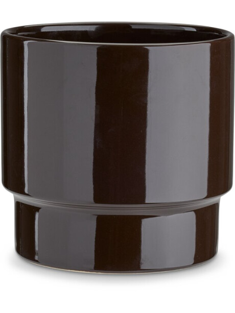 Maceta JASPER Ø18xH18 cm marrón osc. Maceta JASPER Ø18xH18 cm marrón osc.
