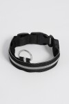 Collar con luz LED recargable negro
