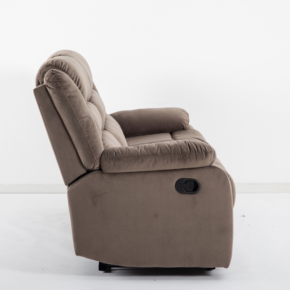 SOFÁ SILLON RECLINABLE 3 CUERPOS CHOCOLATE