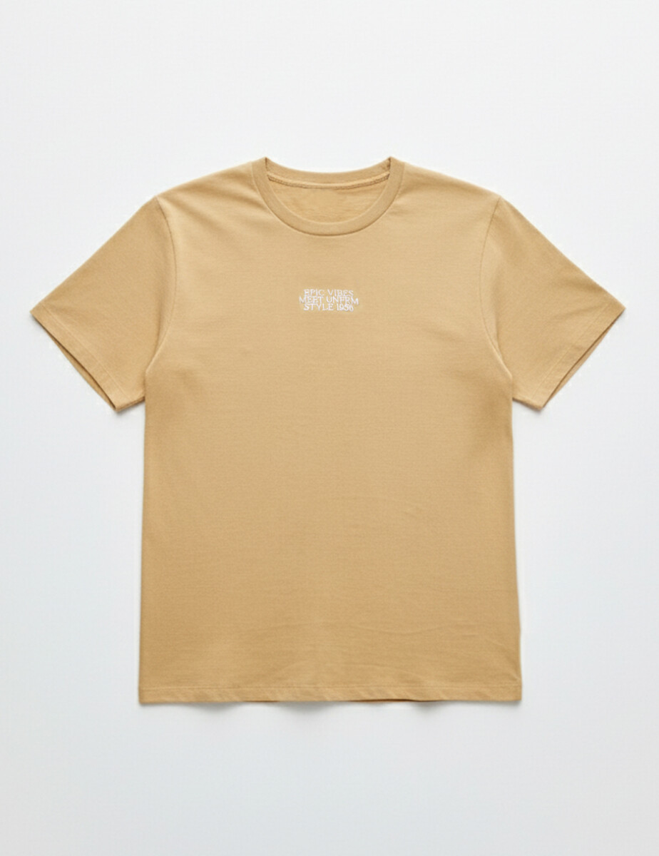 Remera básica Alaina - Dulce de leche 