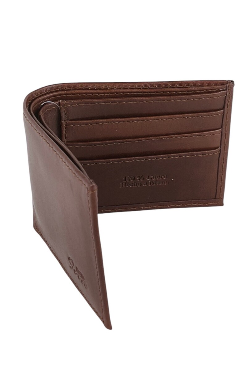 Billetera de cuero Marrón
