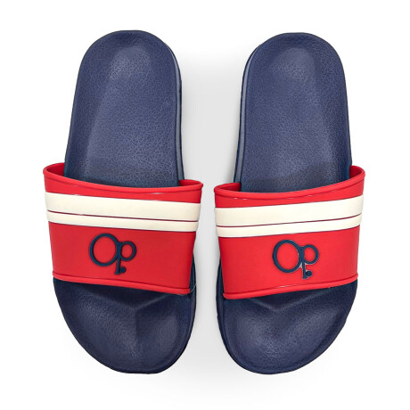 Chancletas Ocean Pacific Ojotas Unisex Playa Piscina Azul y Rojo