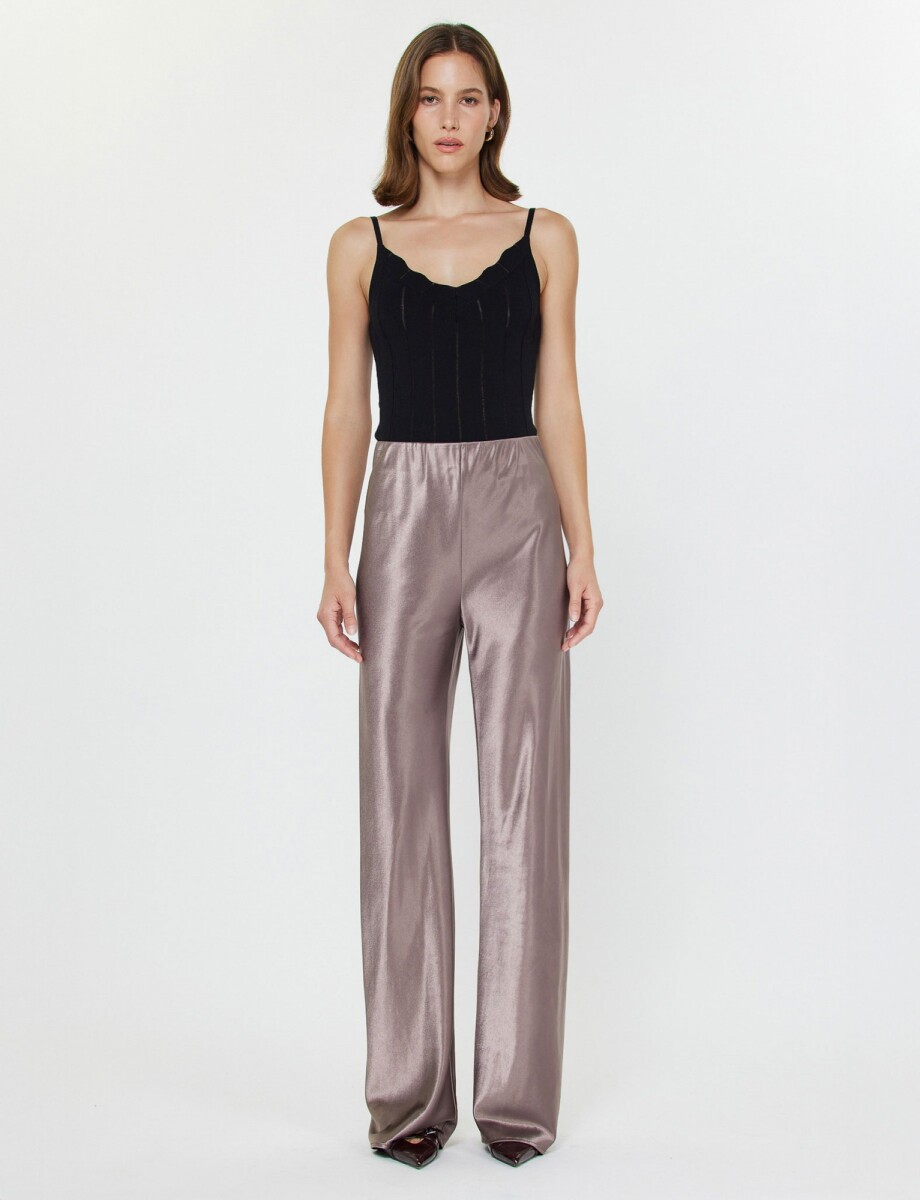 Pantalon Saten - Lila 