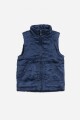 Chaleco cuello mao AZUL