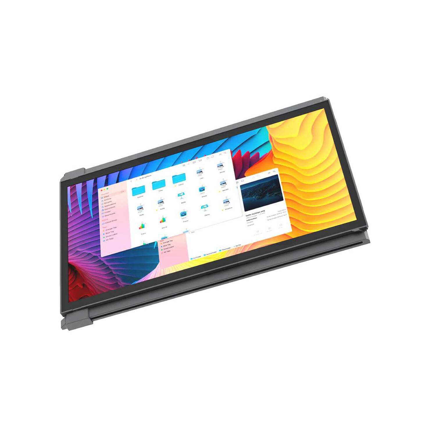 Monitor Portátil para Notebook Mobile Pixels Duex Plus, Pantalla Full HD  13.3\ LCD, Gris