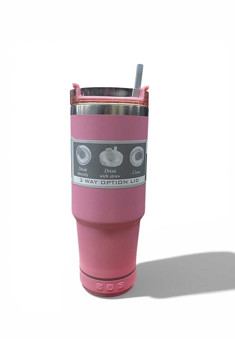 VASO CON PARLANTE Rosa