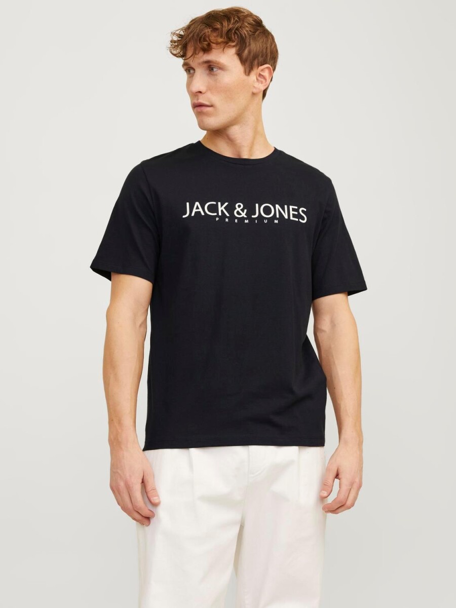 Polera Blajack Logo Estampado - Black Onyx 