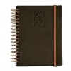 AGENDA ABEZETA 266 GIORNATTA TAPA CON RULO TAPA VERDE OSCURO