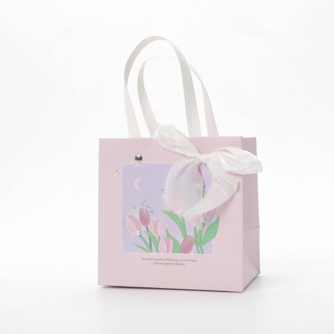 BOLSA DE REGALO RECTANGULAR (TULIPANES/ROSA/S) BOLSA DE REGALO RECTANGULAR (TULIPANES/ROSA/S)