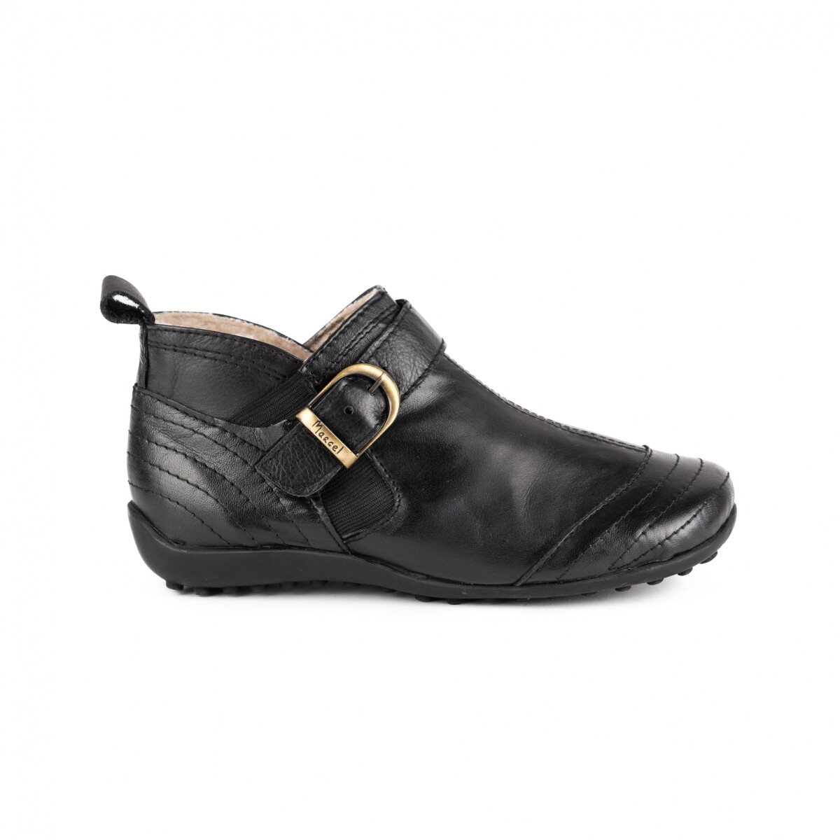 Bota baja clásica corderito - Negro 