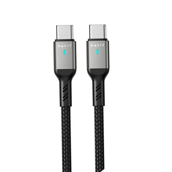Cable Havit USB-C / USB-C 1M 60W Cordon CB6317 Cable Havit USB-C / USB-C 1M 60W Cordon CB6317