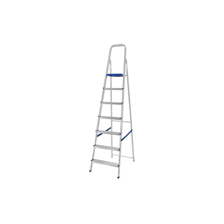 ESCALERA MOR ALUMINIO 7 PELDAÑOS 1.52M ALTURA ESCALERA MOR ALUMINIO 7 PELDAÑOS 1.52M ALTURA