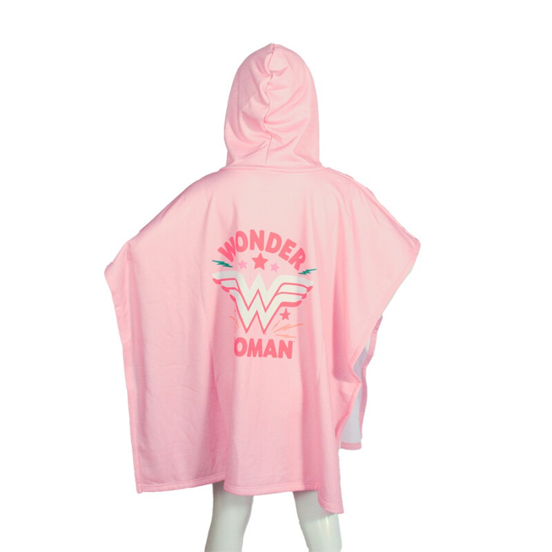 Toalla DC Poncho Wonder Woman de Niños - WWIISS24804 Rosado