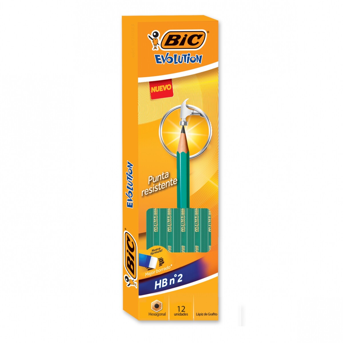 LÃÂ¡piz BIC Evolution Hb N2 x12 Unidades 