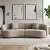 SOFA 4 PUESTOS 2PZS CURVED BEIGE #3 6243469 (CD) Unica