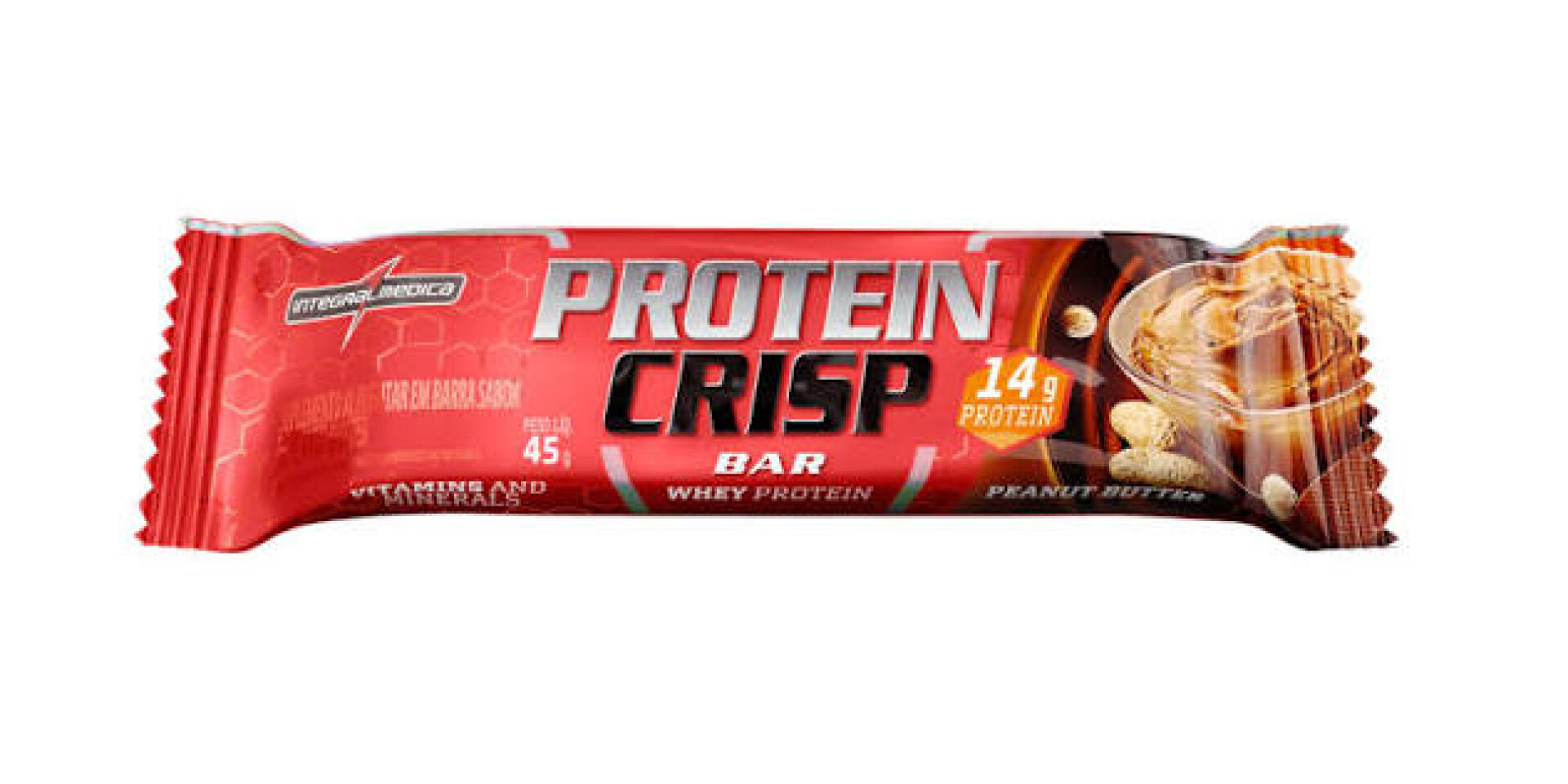 Protein Crisp Maní | Barra de Proteína Crocante | 45 g - Integralmédica 