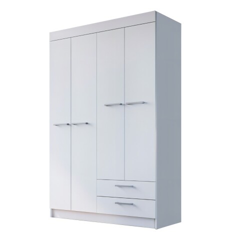 Ropero Artecas Premium® Mdp En 15mm 4 Puertas 7 Estantes 2c Color Blanco Ropero Artecas Premium® Mdp En 15mm 4 Puertas 7 Estantes 2c Color Blanco