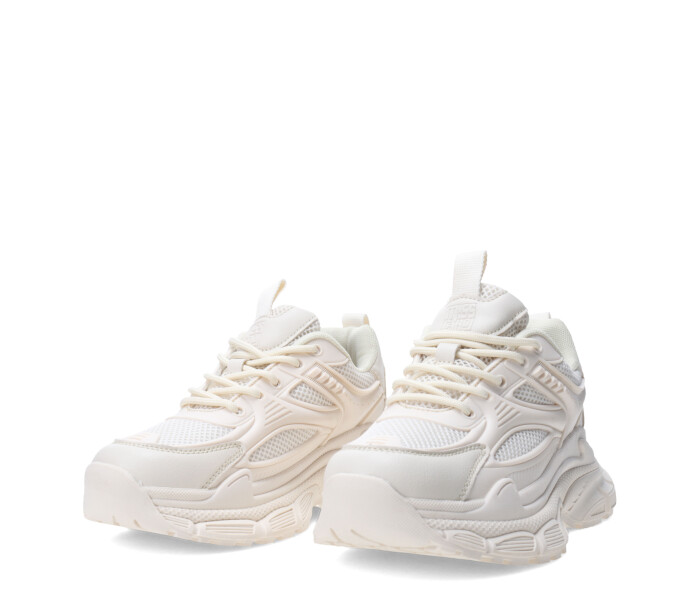 Championes de Mujer Miss Carol VESCOVO acordonado Beige