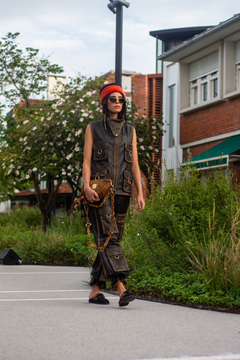 Triangle Vest Negro Vintage