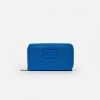 Billetera Penny en efecto cuero saffiano Azul