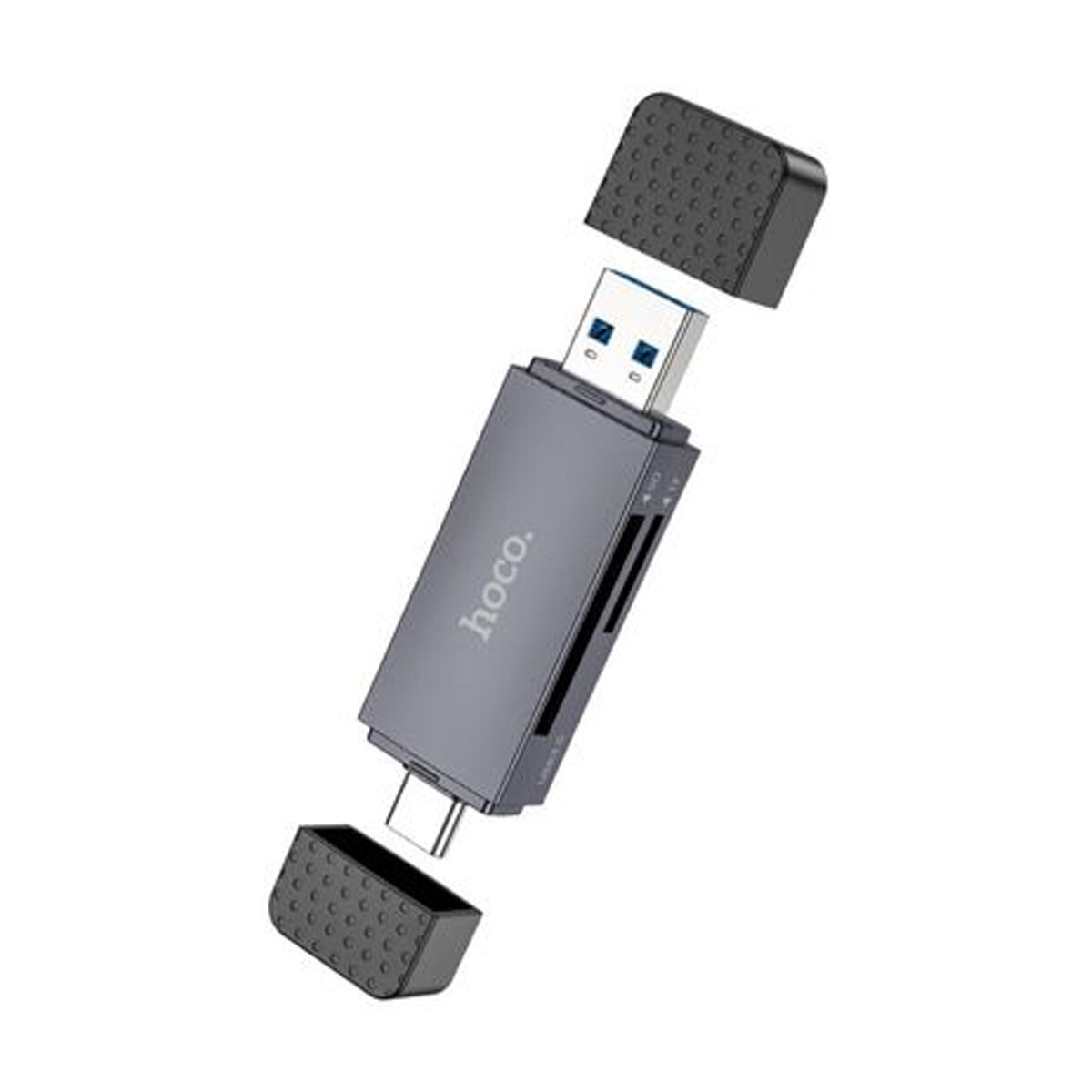 Adaptador HOCO HB45 2 en 1 USB-A 3.0 a USB-C Lector Micro SD 