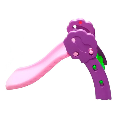 Tobogán Infantil Plástico Mediano P/niño + Aro Basket Violeta con rosado