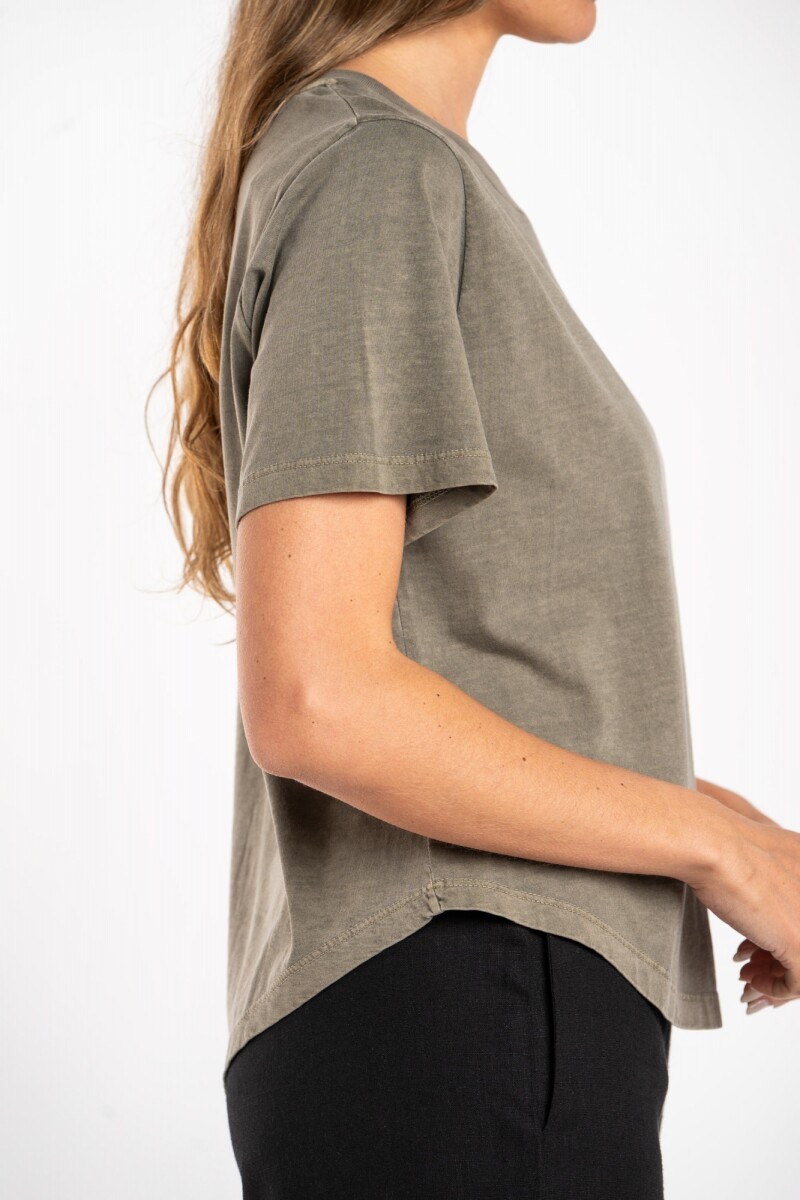 Remera Algodon Lavado Safari