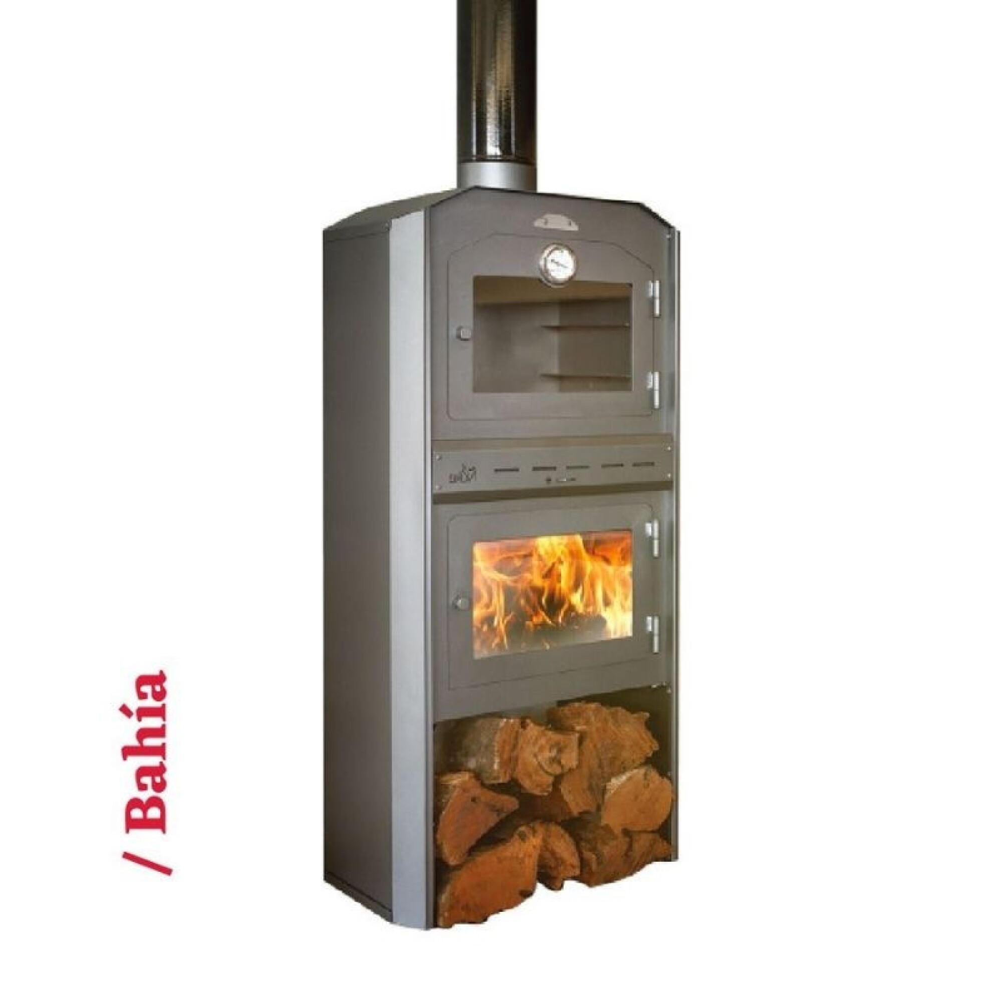 CALEFACTOR CON HORNO CON KIT DE CAÑOS - ÑUKE BAHIA — Barraca 5 Esquinas