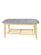 BANCO PIE DE CAMA GRIS