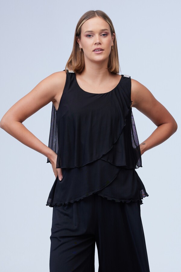 Blusa Capas NEGRO