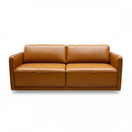 Sillon Positano 3 Cuerpos 100% Cuero Camel