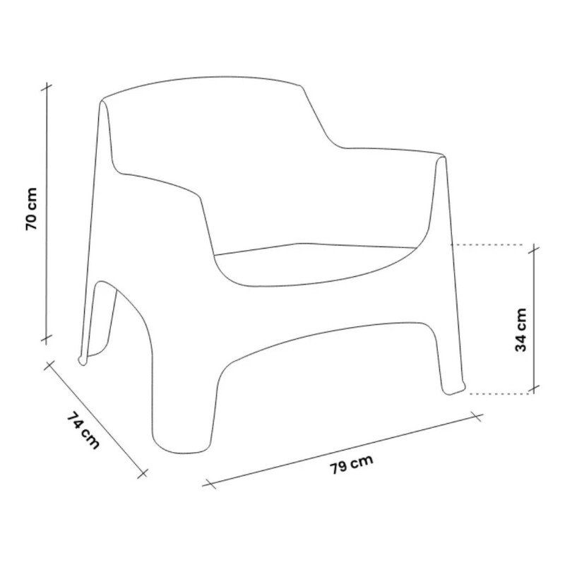 Juego De Patio Ibiza 2 Sillones + Mesa Ratona En Resina Blanco Juego De Patio Ibiza 2 Sillones + Mesa Ratona En Resina Blanco