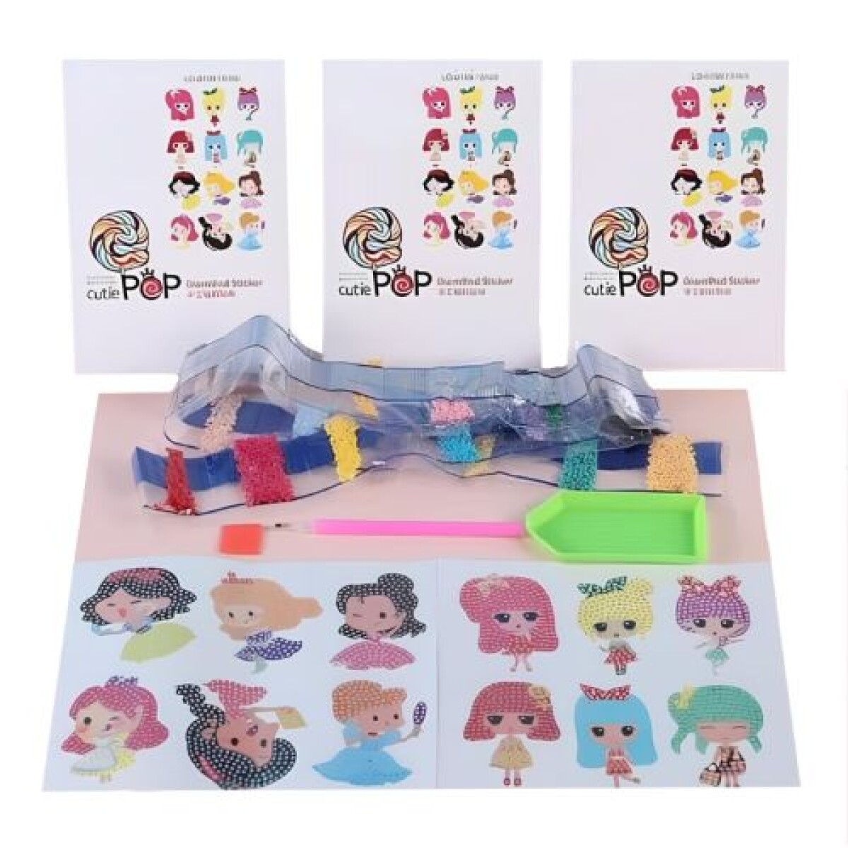 Sticker diamantes infantiles en caja - Sticker Diamantes Infantiles En Caja 