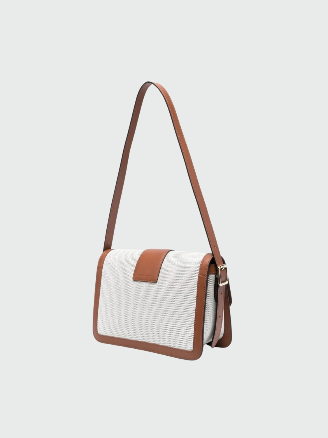 Longchamp -Cartera de cuero con solapa, Box-trot Marrón