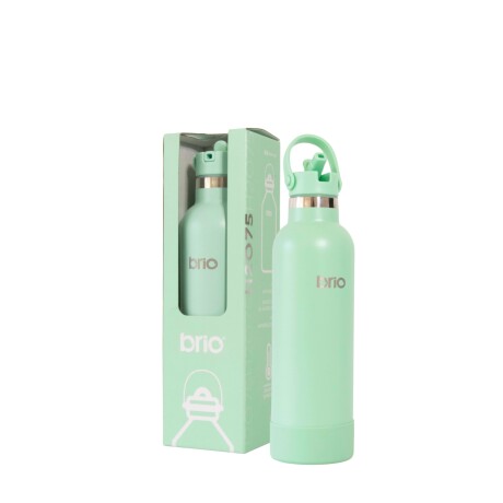Botella En Acero Inoxidable brio 750ml Con Sorbito Y Manija Verde pastel