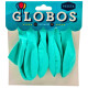 Globos X10 Tamaño R12 Verde Agua Pastel