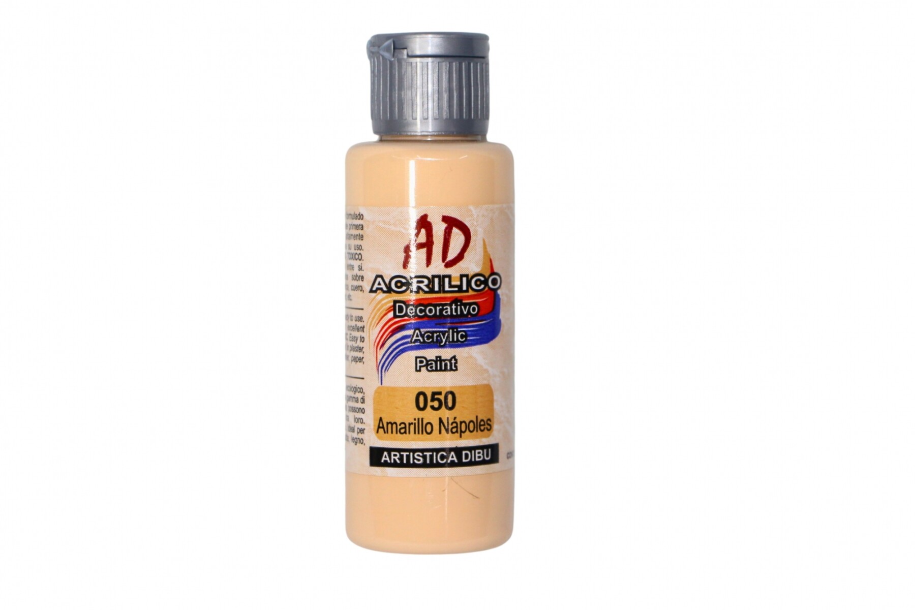 PINTURA ACRILICA ARTISTICA DIBU 60 ML. DIFERENTES COLORES - COLOR AMARILLO NAPOLES 050 