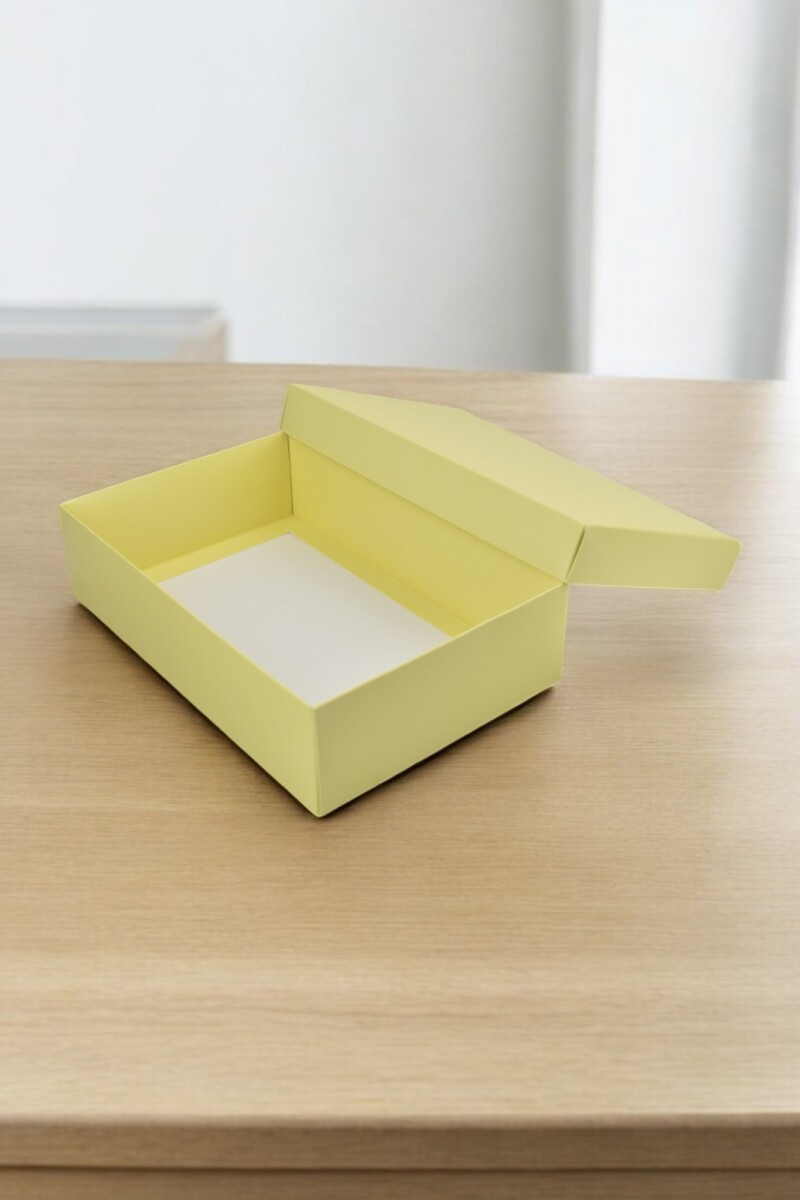 Caja eco 07 - 16x23x6 cm. - AMARILLO PASTEL 