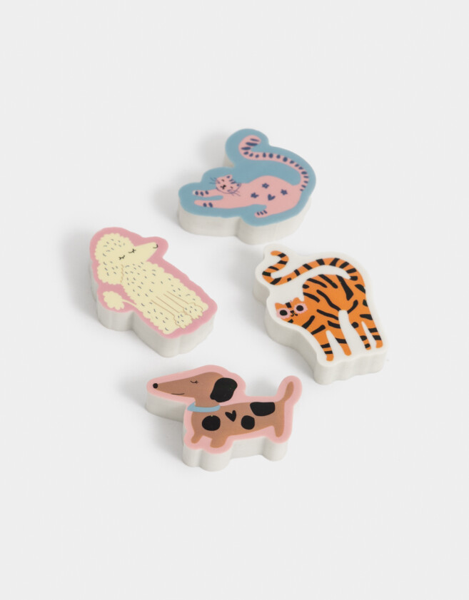 Útiles Varios Animalito Set De Gomas De Borrar De Animalitos - Combinacion Multicolor