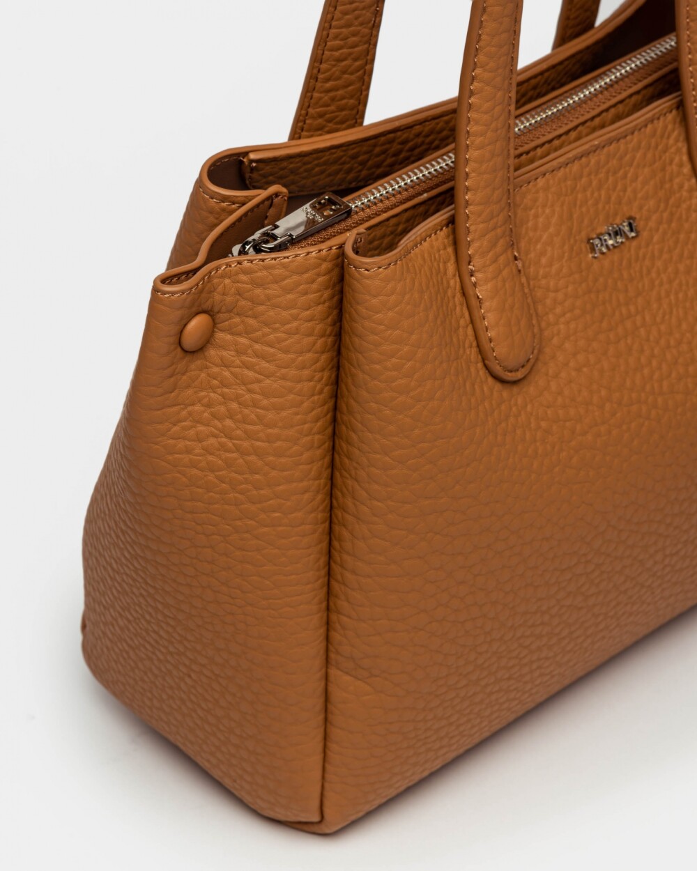 Cartera Al Hombro Erin En Efecto Cuero Graneado Cuoio