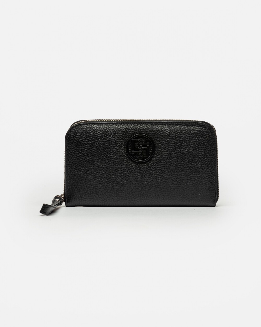 Billetera P&P En Cuero Graneado Negro