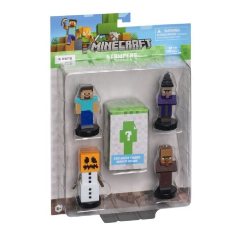 Pack X5 Figuras Sellos Minecraft MC5040 PACK-2