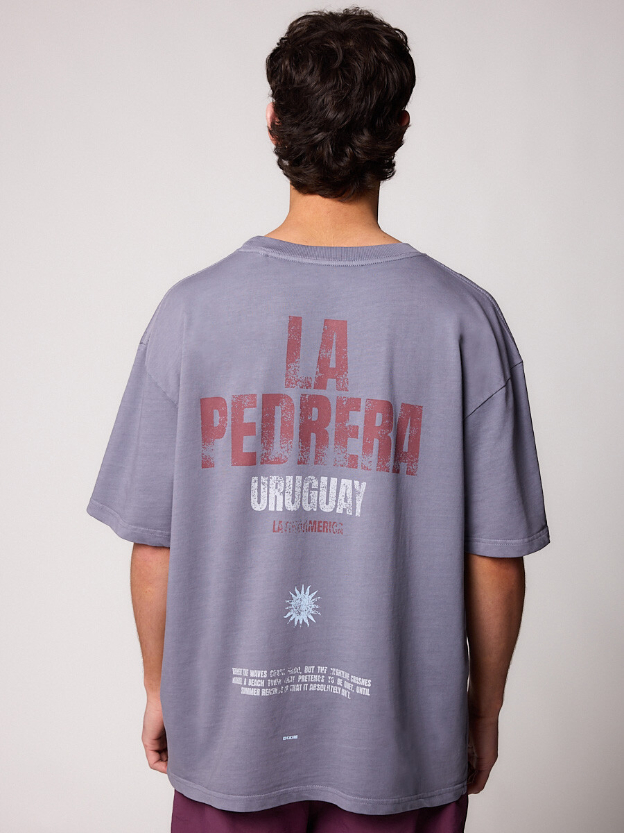 T-SHIRT M/C VITAK DIXIE - Azul Piedra 