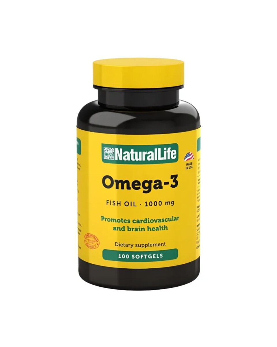 Omega 3 Fish Oil 1000mg 100caps Natural Life 
