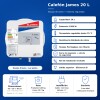 Calefon James 20L Con Tanque De Acero Calefon James 20L Con Tanque De Acero