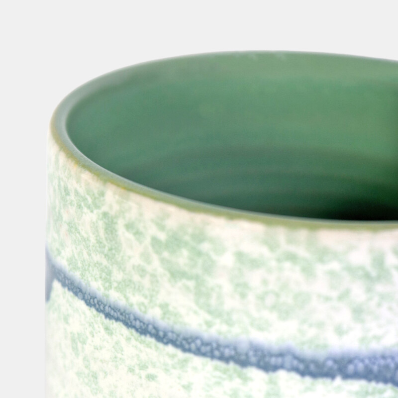 TAZA CERAMICA VERDE COMB 480ML Unica
